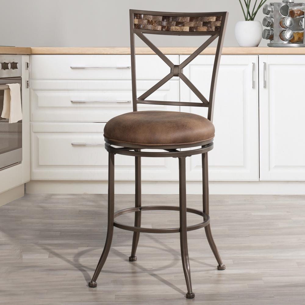 Compton Swivel Bar Height Stool. Picture 2