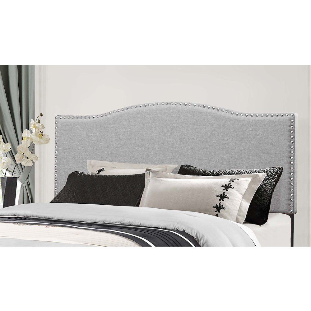 Kiley Headboard - Full/Queen - Headboard Frame Not Included - Glacier Gray Fabric. Picture 1