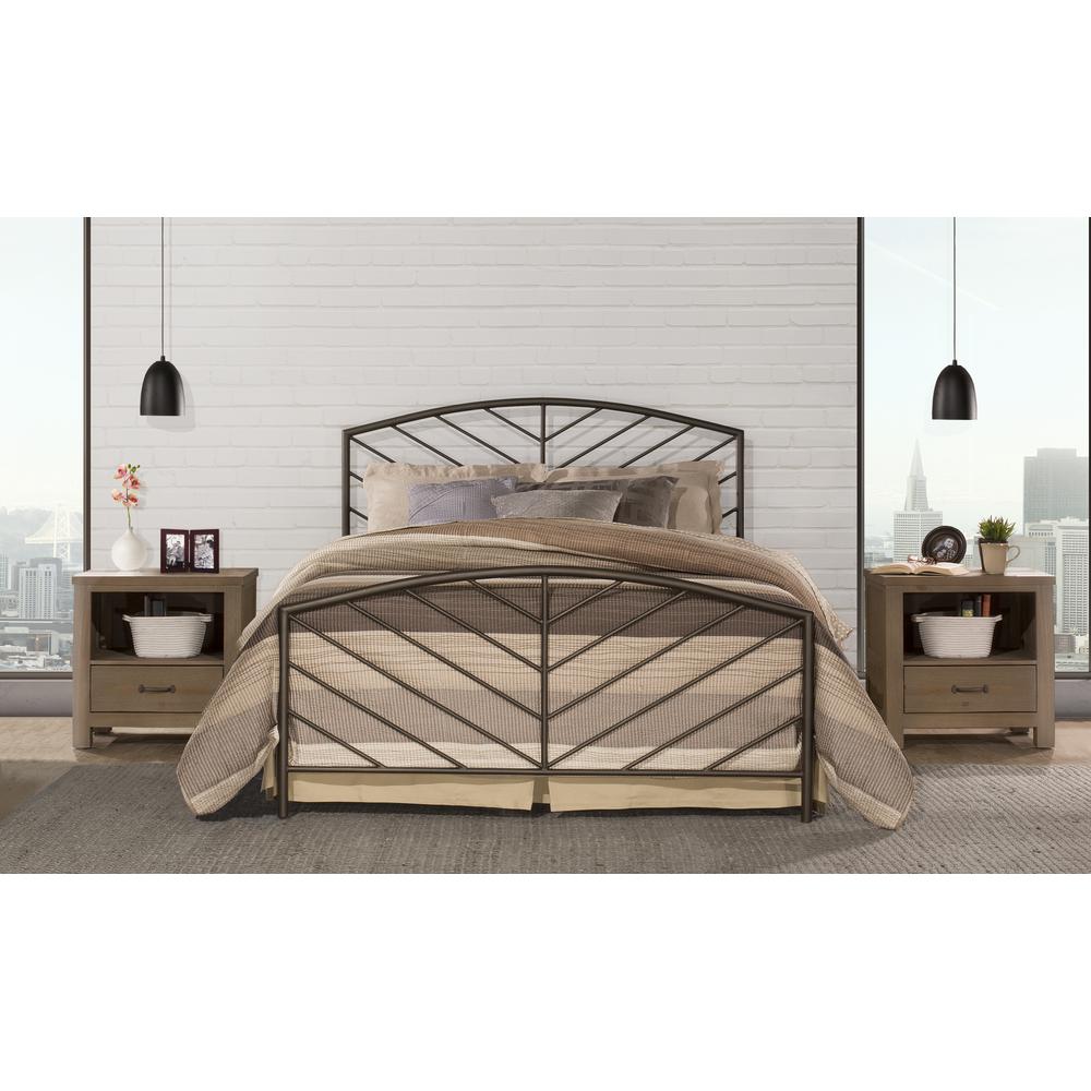 Footboard King Metal Bed Frame, King Bed Frame With Headboard