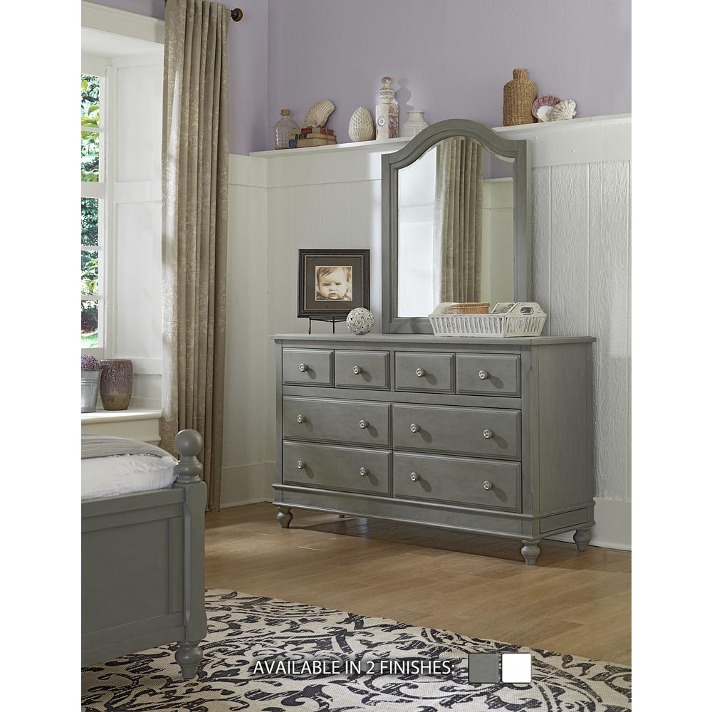 Hillsdale Kids and Teen Lake House Wood 8 Drawer Dresser, Stone. Picture 15