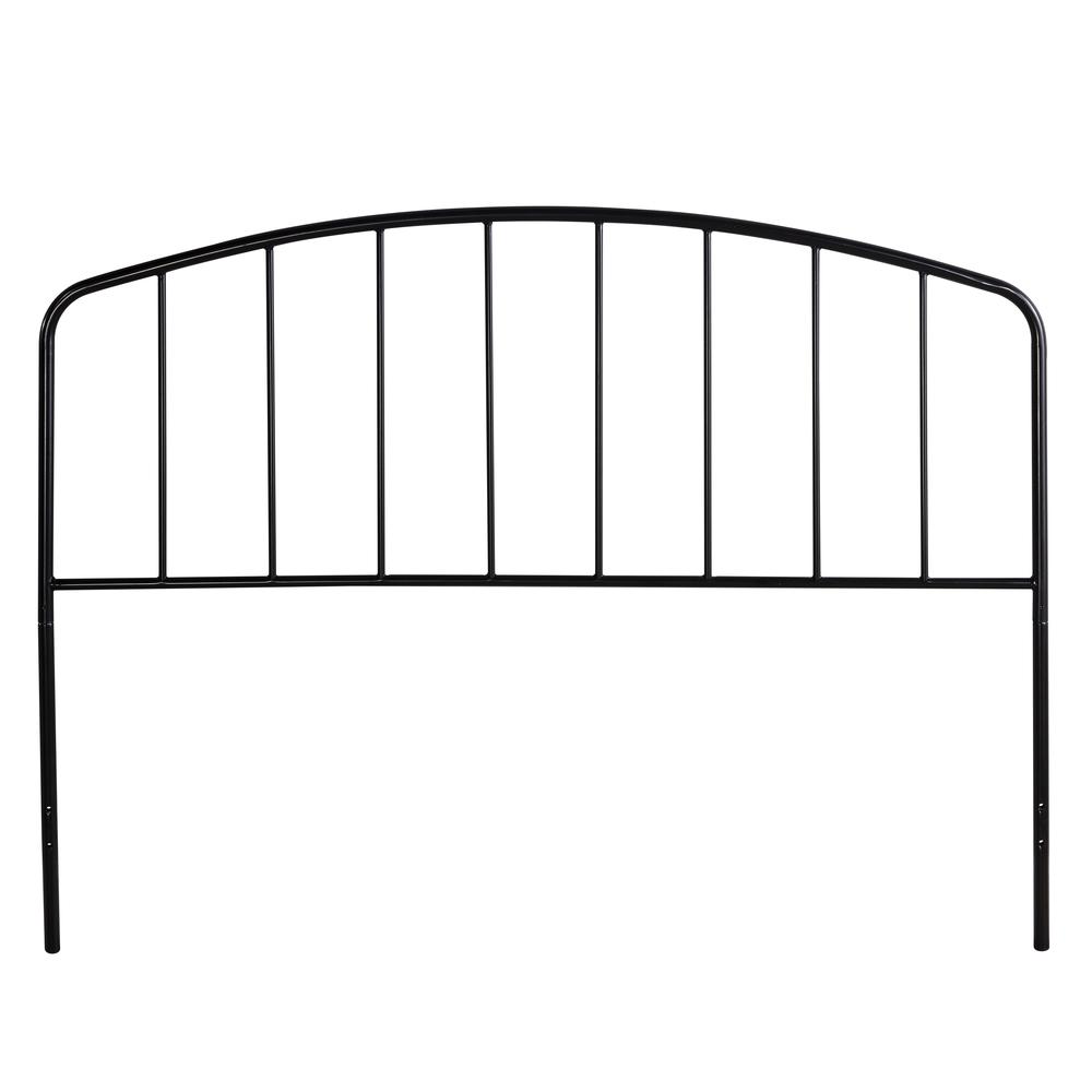 Tolland Metal Full/Queen Headboard with Arched Spindle Design, Black. Picture 3