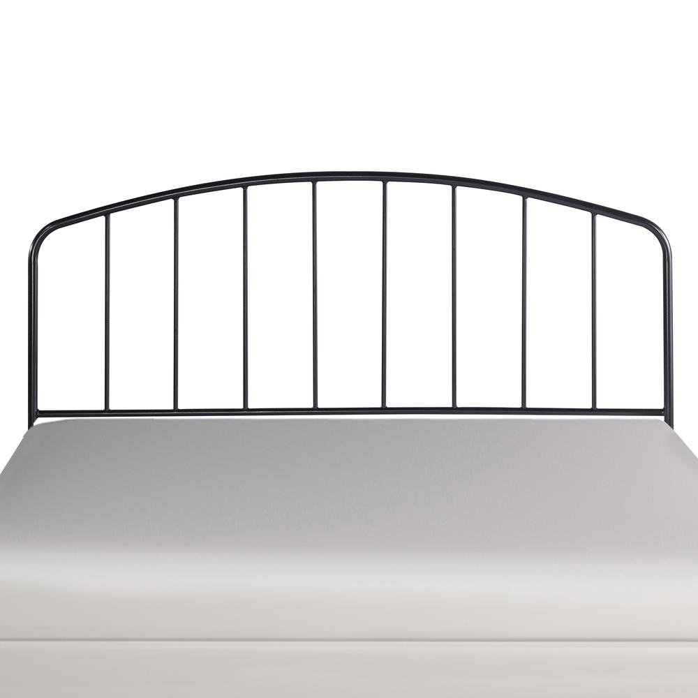 Tolland Metal Full/Queen Headboard with Arched Spindle Design, Black. Picture 1