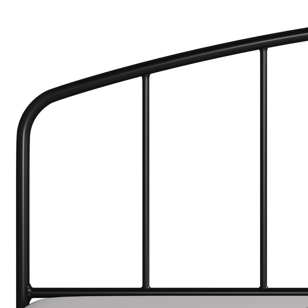 Tolland Metal King Bed with Arched Spindle Design, Black. Picture 5
