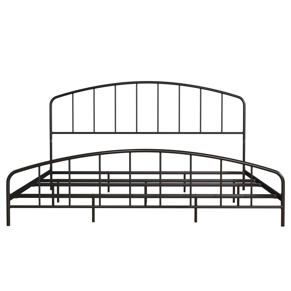 Tolland Metal King Bed with Arched Spindle Design, Black. Picture 10