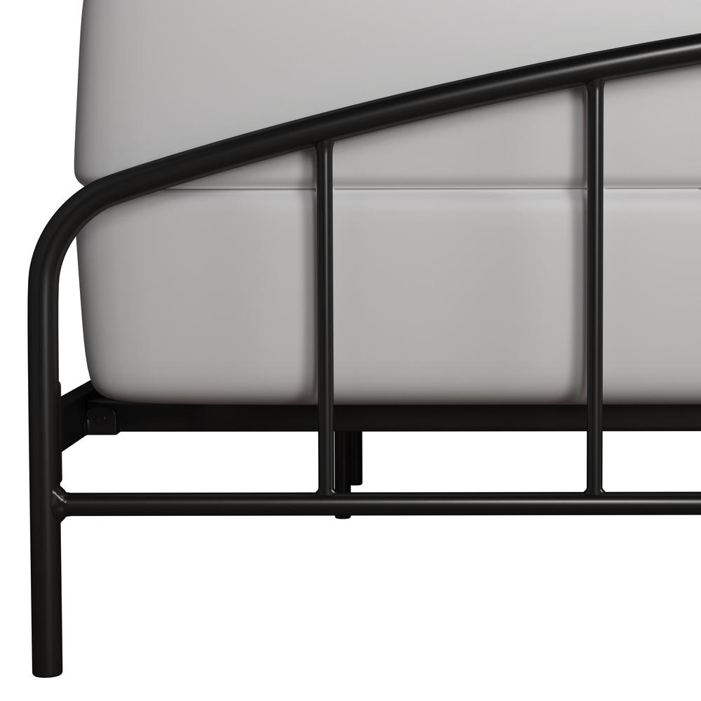 Tolland Metal King Bed with Arched Spindle Design, Black. Picture 12