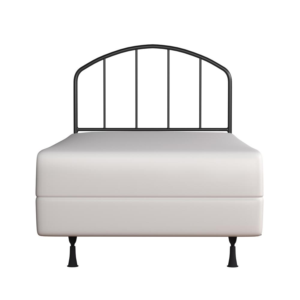 Tolland Metal Twin Headboard with Arched Spindle Design and Frame, Black. Picture 4