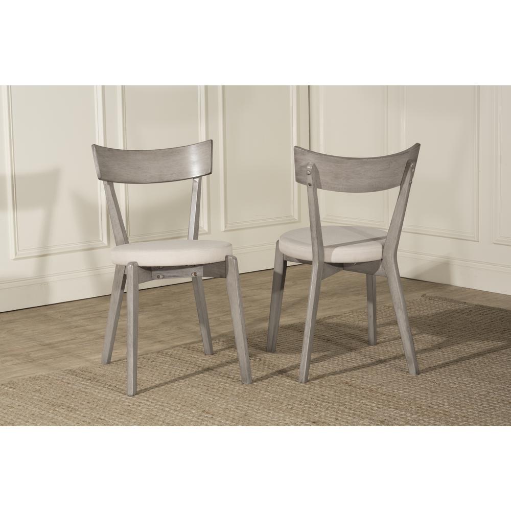 Mayson Wood Dining Chair, Set of 2, Gray. Picture 6