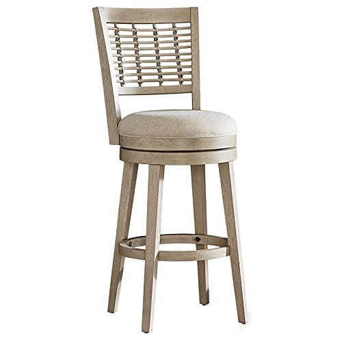 Ocala Wood Counter Height Swivel Stool, Sandy Gray. Picture 1