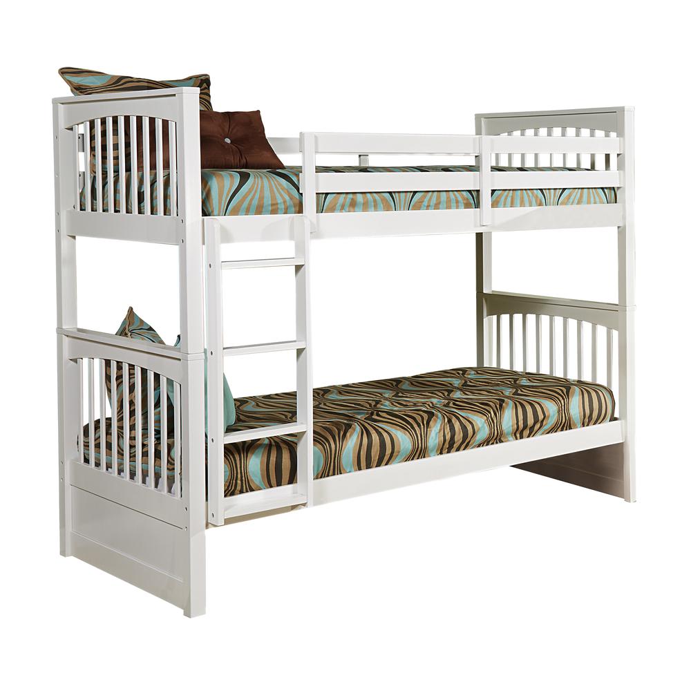 Pulse Twin Over Twin Bunk White. Picture 1