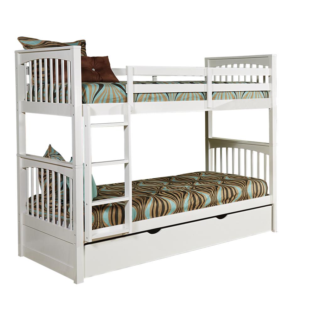 Pulse Twin Over Twin Bunk White. Picture 3