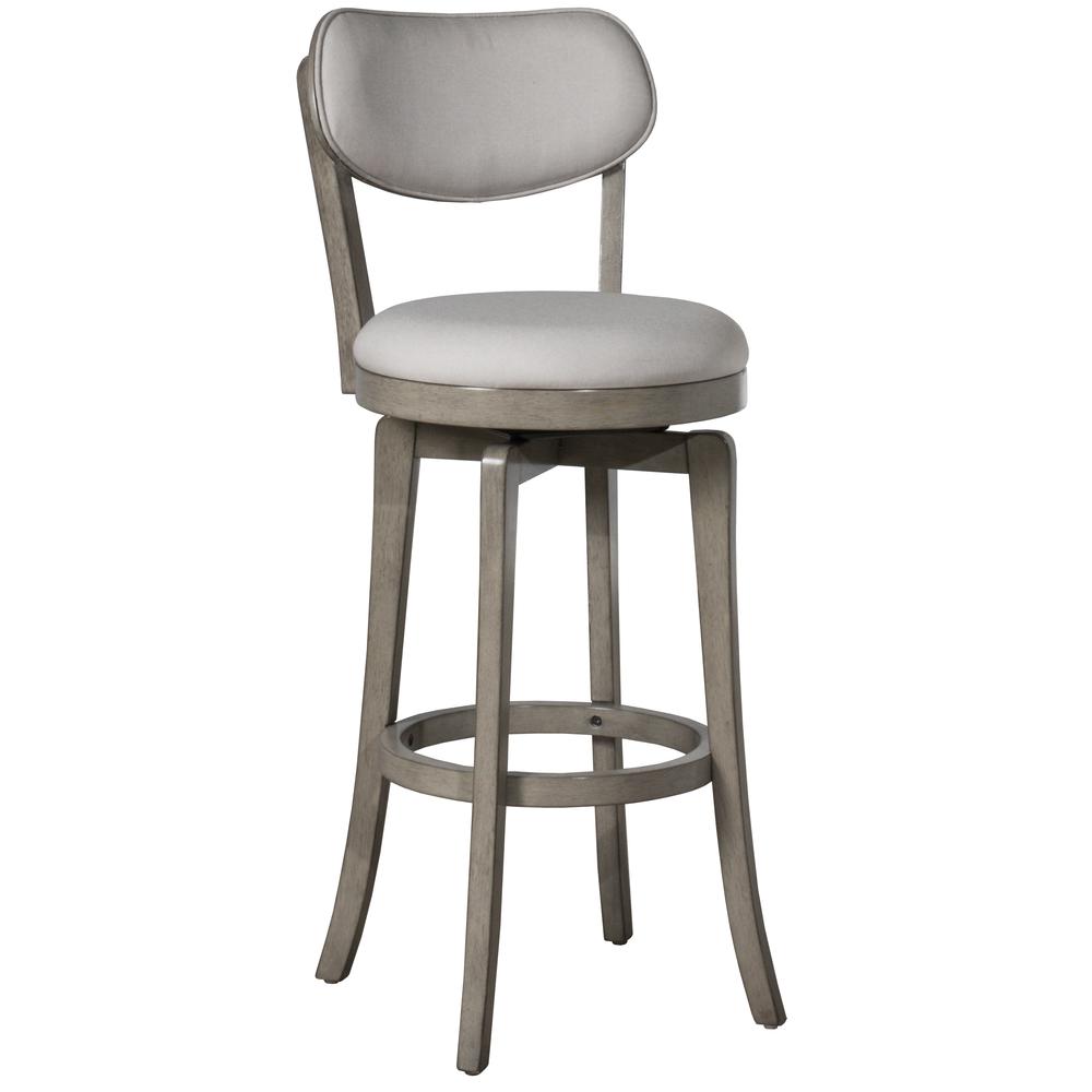 Sloan Swivel Bar Height Stool, Aged Gray. Picture 6