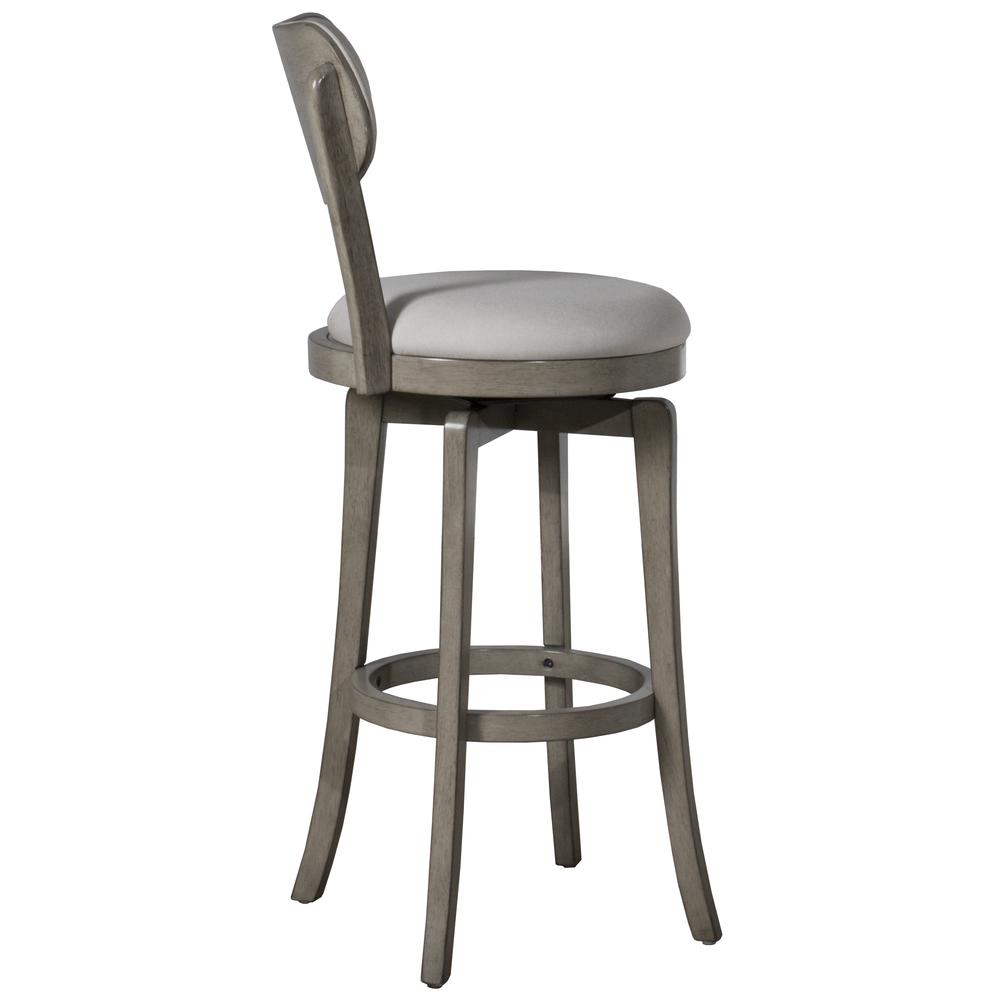 Sloan Swivel Bar Height Stool, Aged Gray. Picture 8
