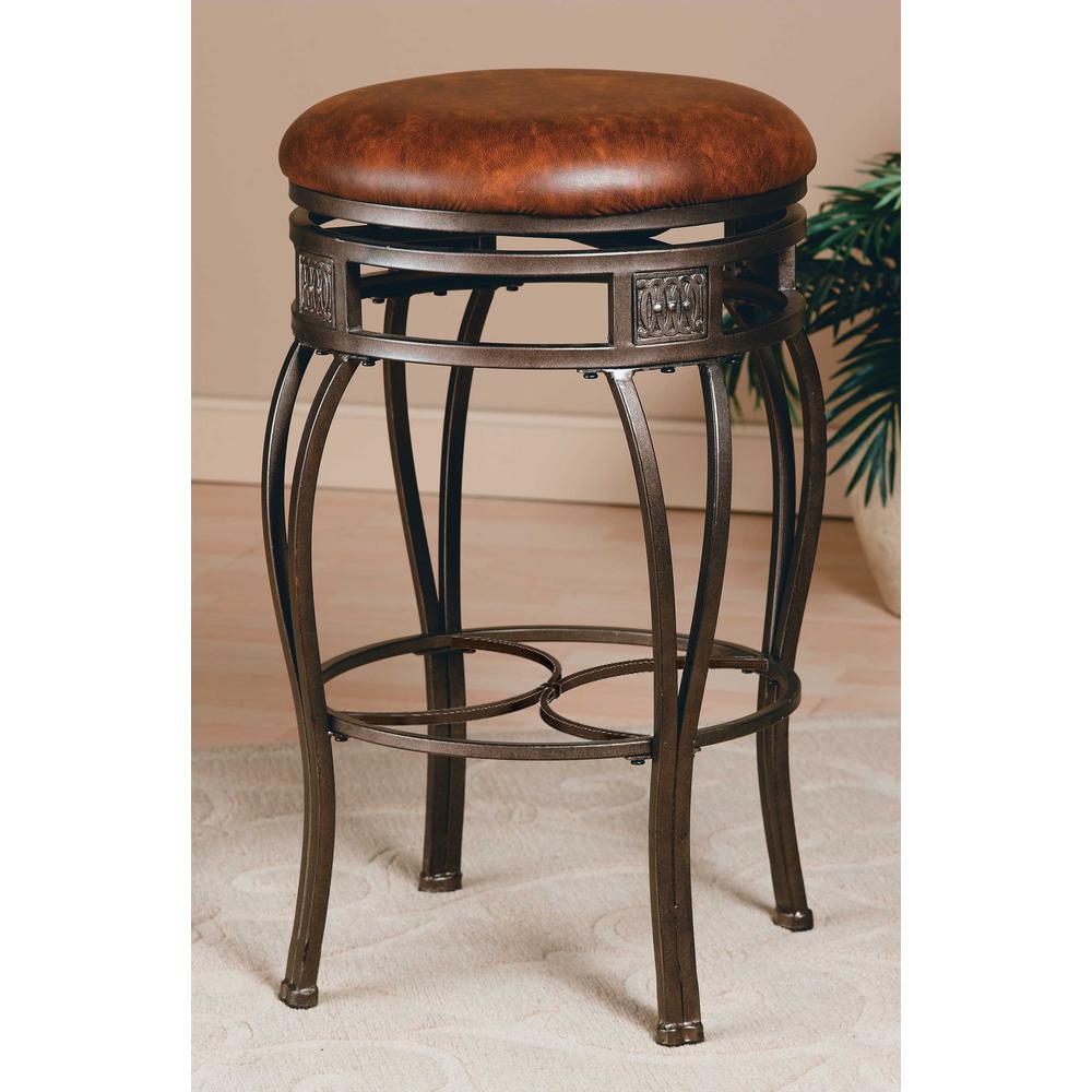 Montello Backless Swivel Bar Height Stool. Picture 2