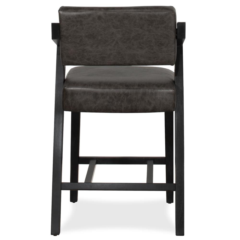 Snyder Non-Swivel Counter Height Stool, Blackwash. Picture 8