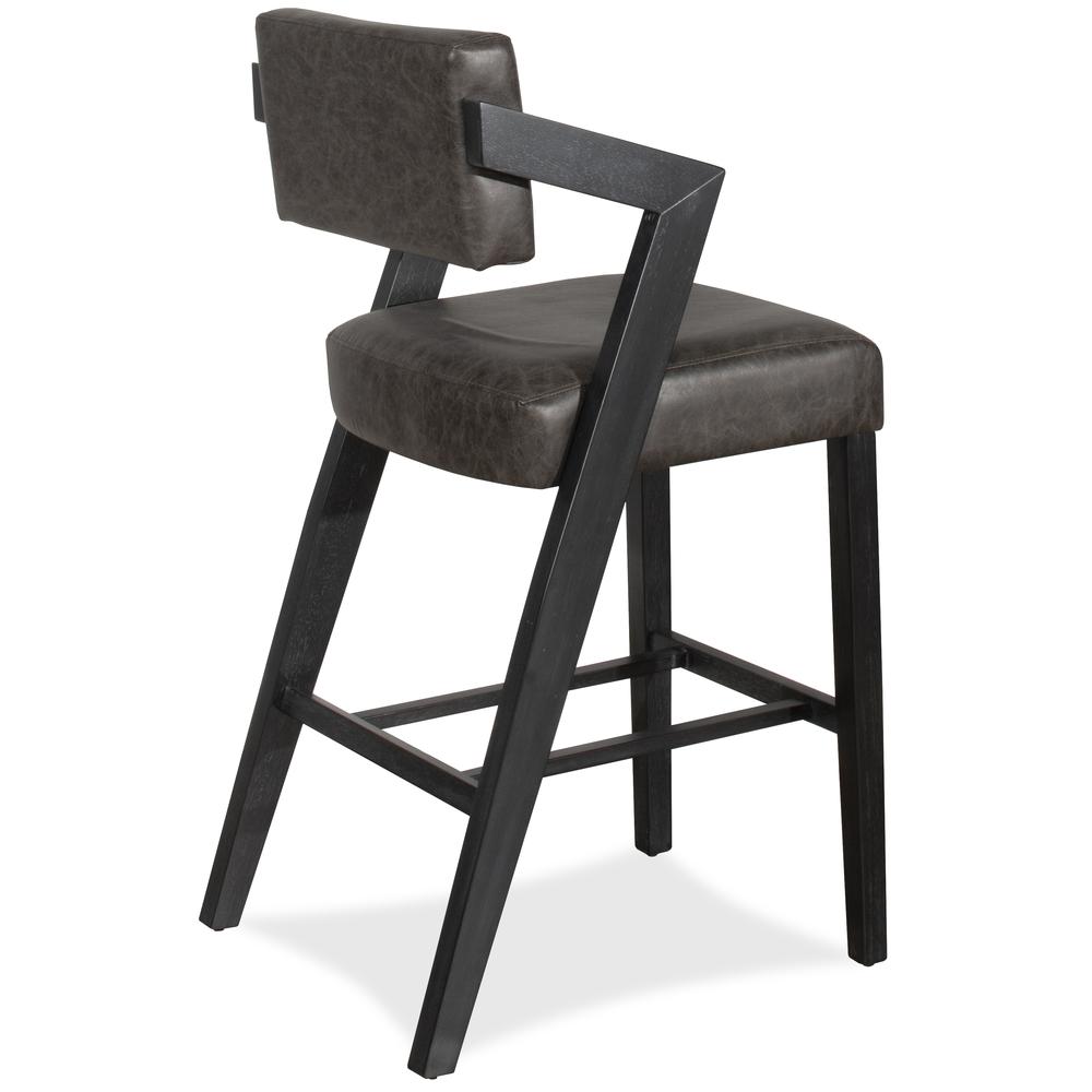 Snyder Non-Swivel Bar Height Stool, Blackwash. Picture 13
