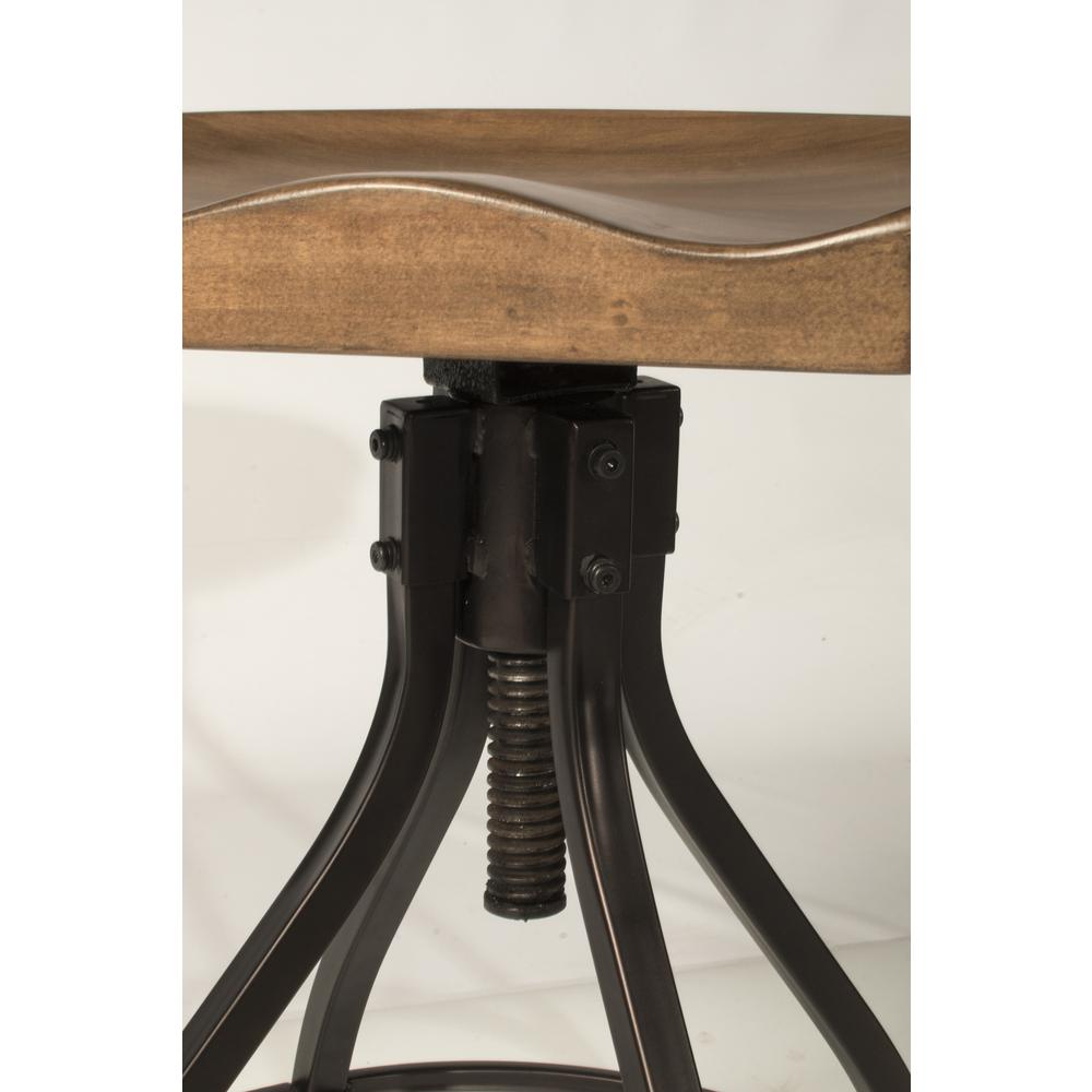 Worland Adjustable Swivel Backless Stool. Picture 4