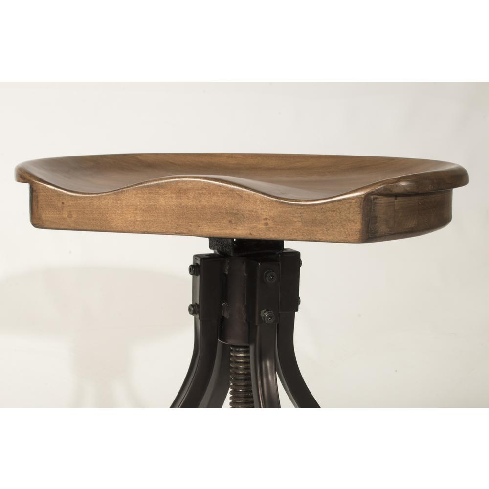 Worland Adjustable Swivel Backless Stool. Picture 10