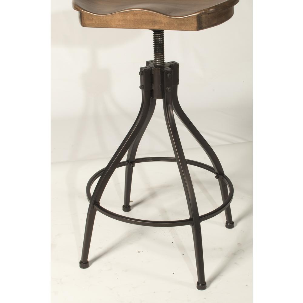Worland Adjustable Swivel Backless Stool. Picture 11