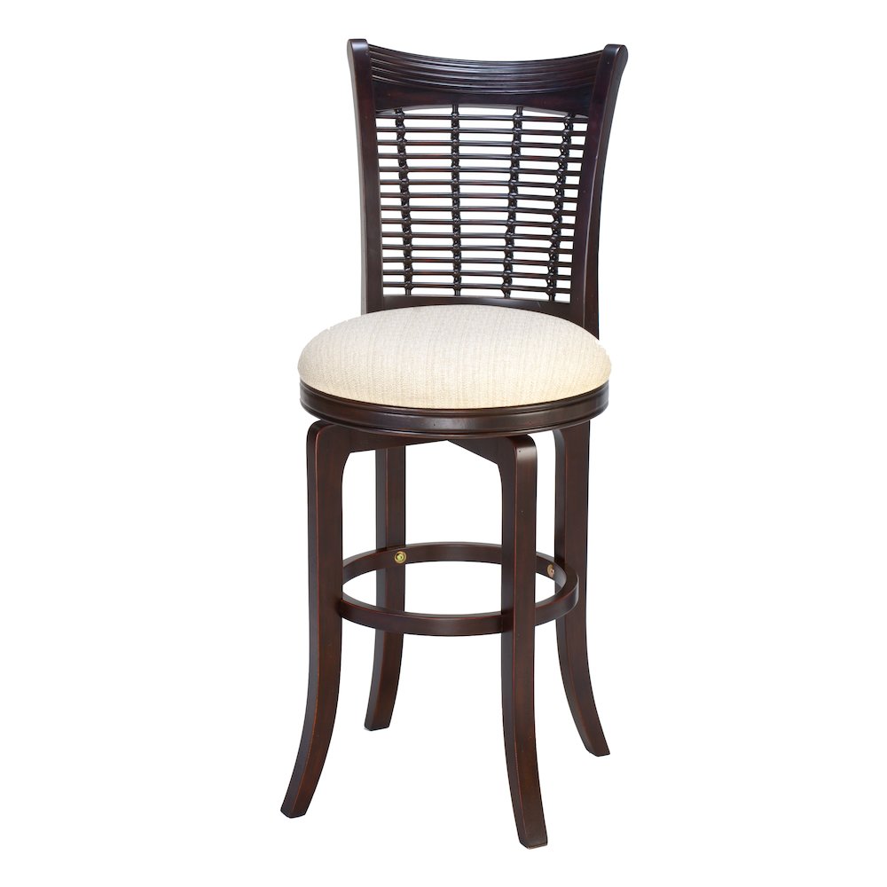 Bayberry Wicker Swivel Bar Height Stool. The main picture.
