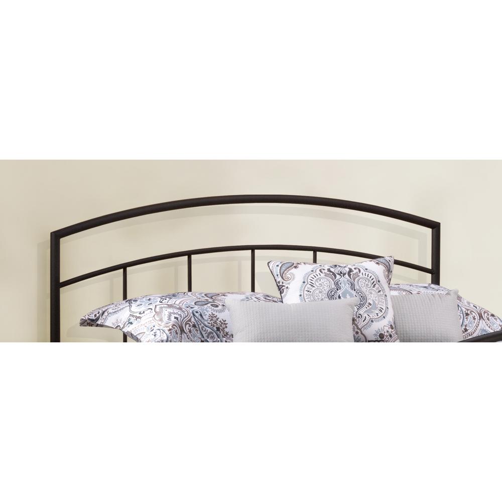 Julien King Metal Headboard with Frame, Textured Black. Picture 2
