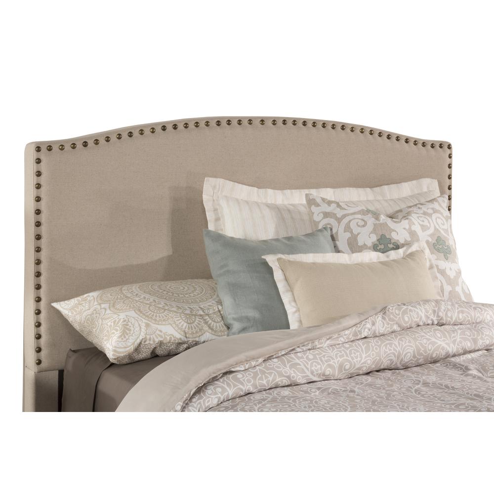 Kerstein Fabric Headboard - Queen - Headboard Frame Not Included - Light Taupe. Picture 1