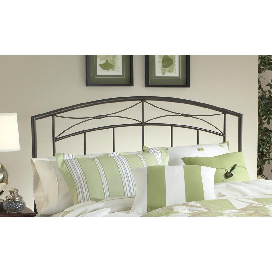 King Metal Headboard with Frame, Magnesium Pewter. Picture 2