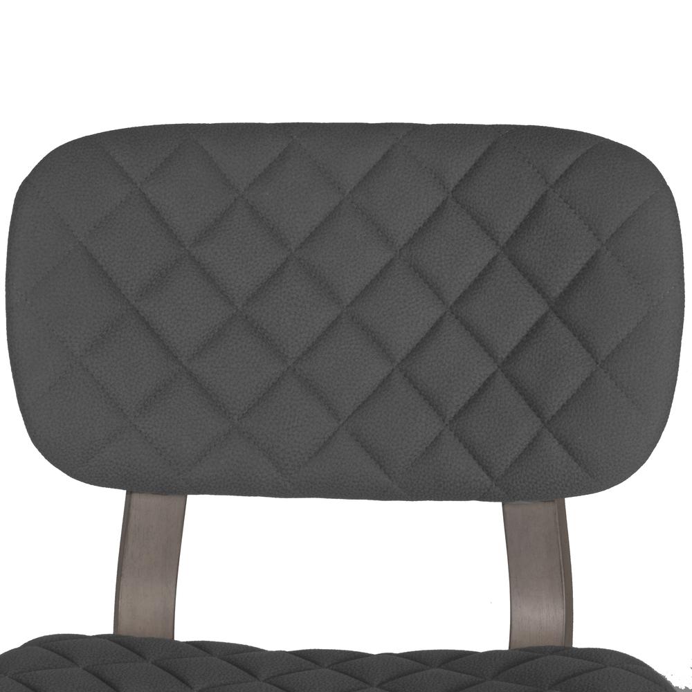 Alden Bay Modern Diamond Stitch Upholstered Counter Height Stool, Weathered Gray. Picture 7