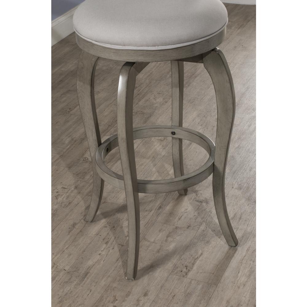 Ellendale Swivel Bar Height Stool, Aged Gray. Picture 2