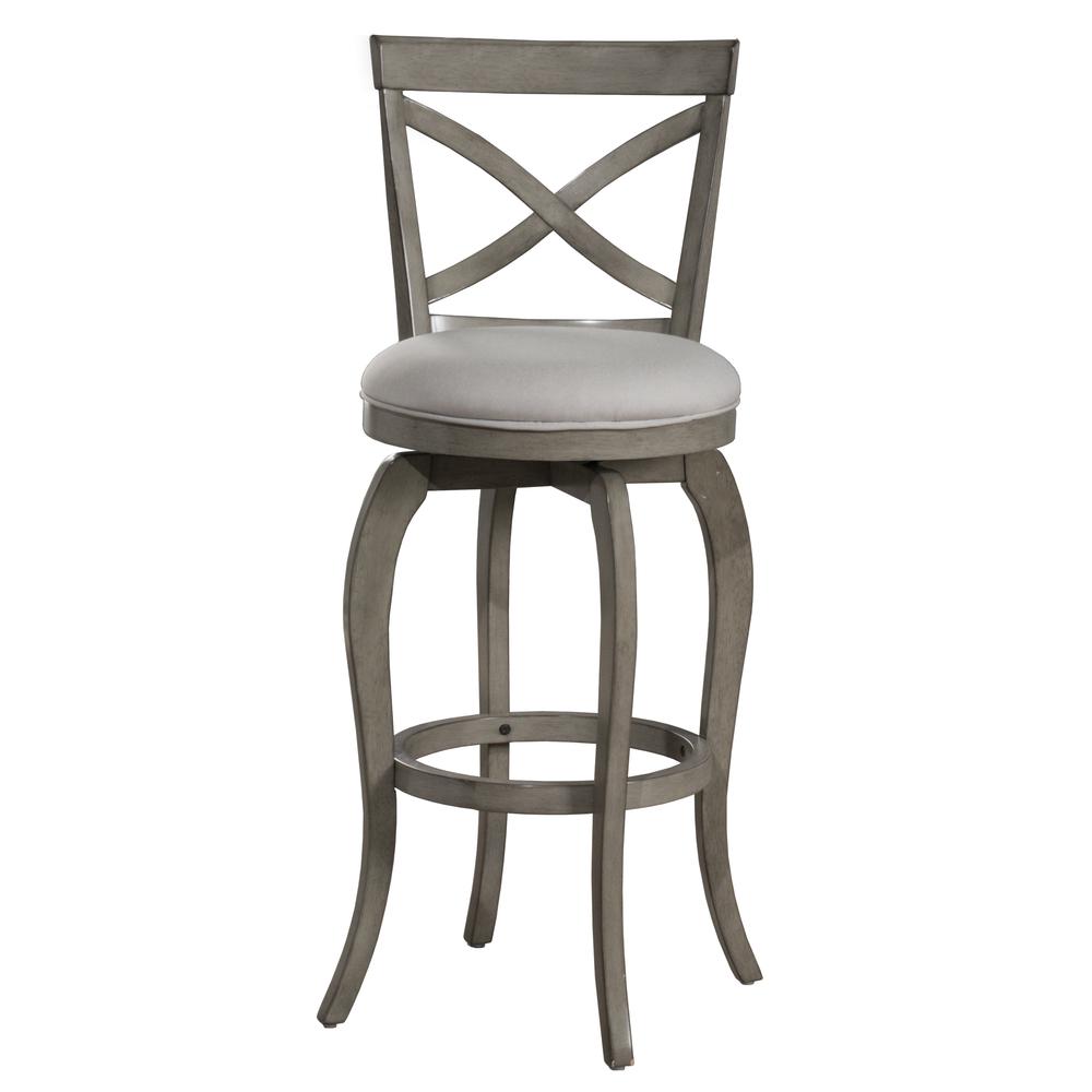 Ellendale Swivel Bar Height Stool, Aged Gray. Picture 8