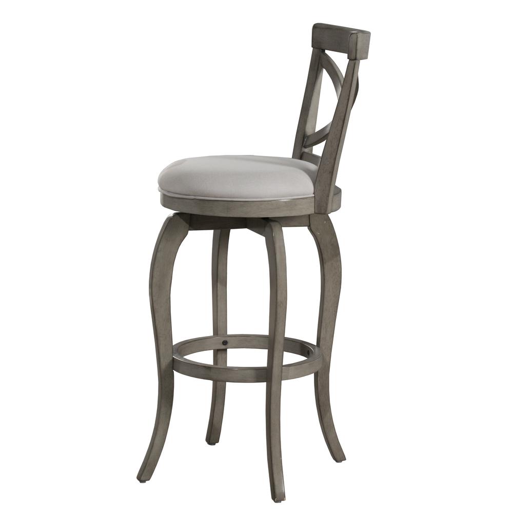 Ellendale Swivel Bar Height Stool, Aged Gray. Picture 9