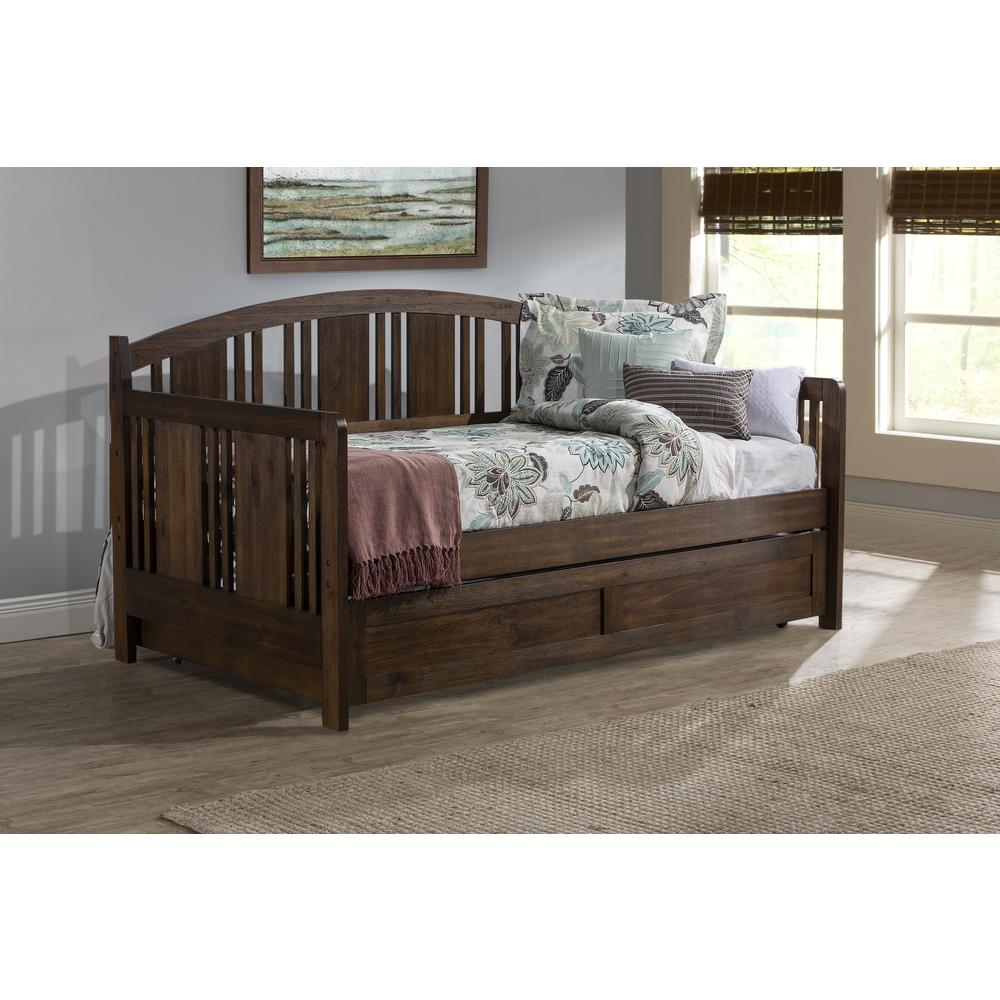 Dana Wood Twin Daybed with Trundle, Brushed Acacia. Picture 2