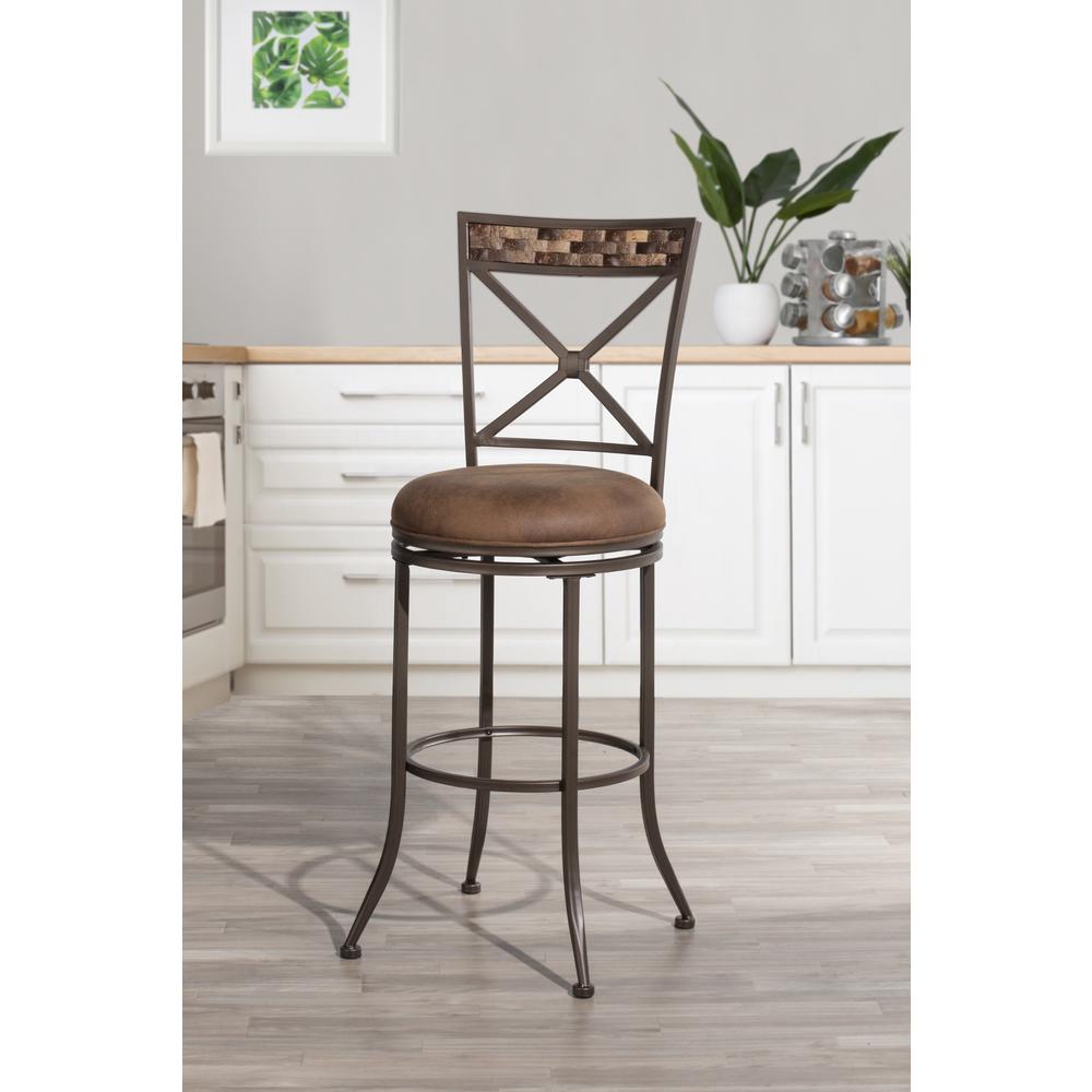Compton Swivel Bar Height Stool. Picture 2