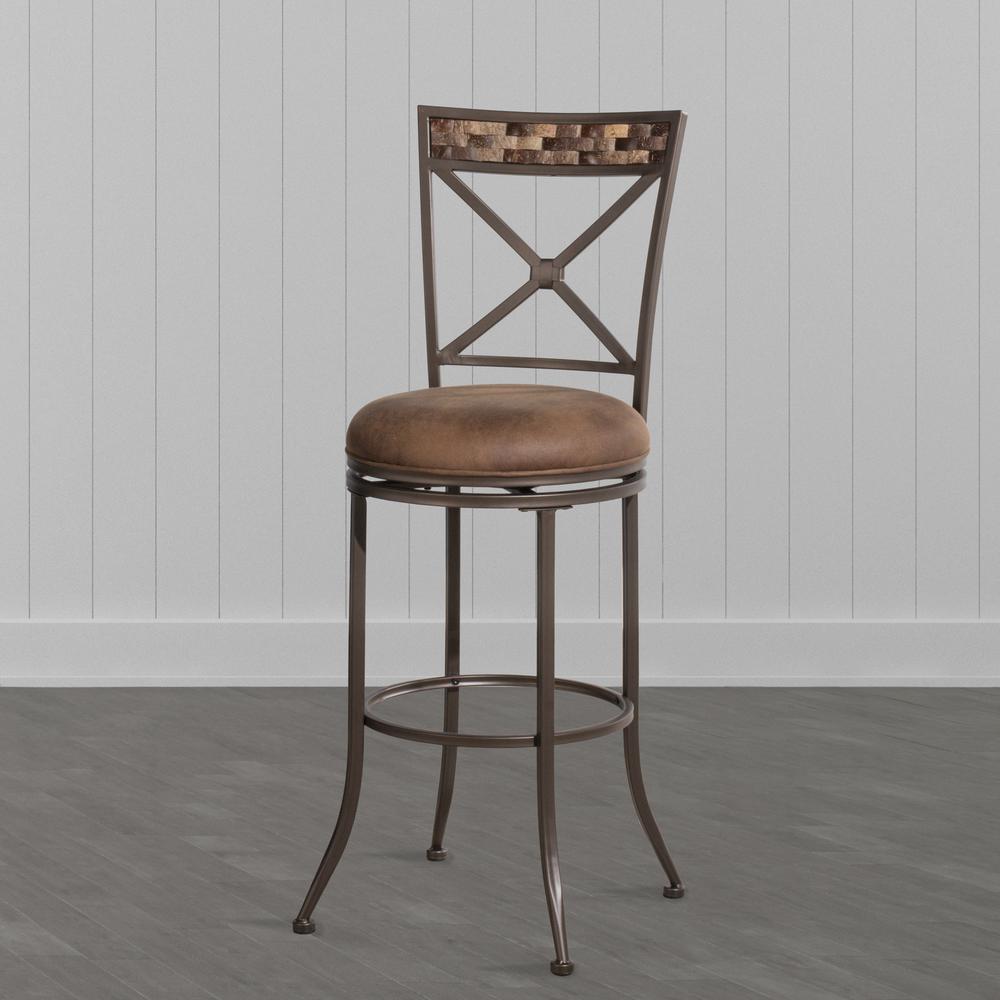 Compton Swivel Bar Height Stool. Picture 3