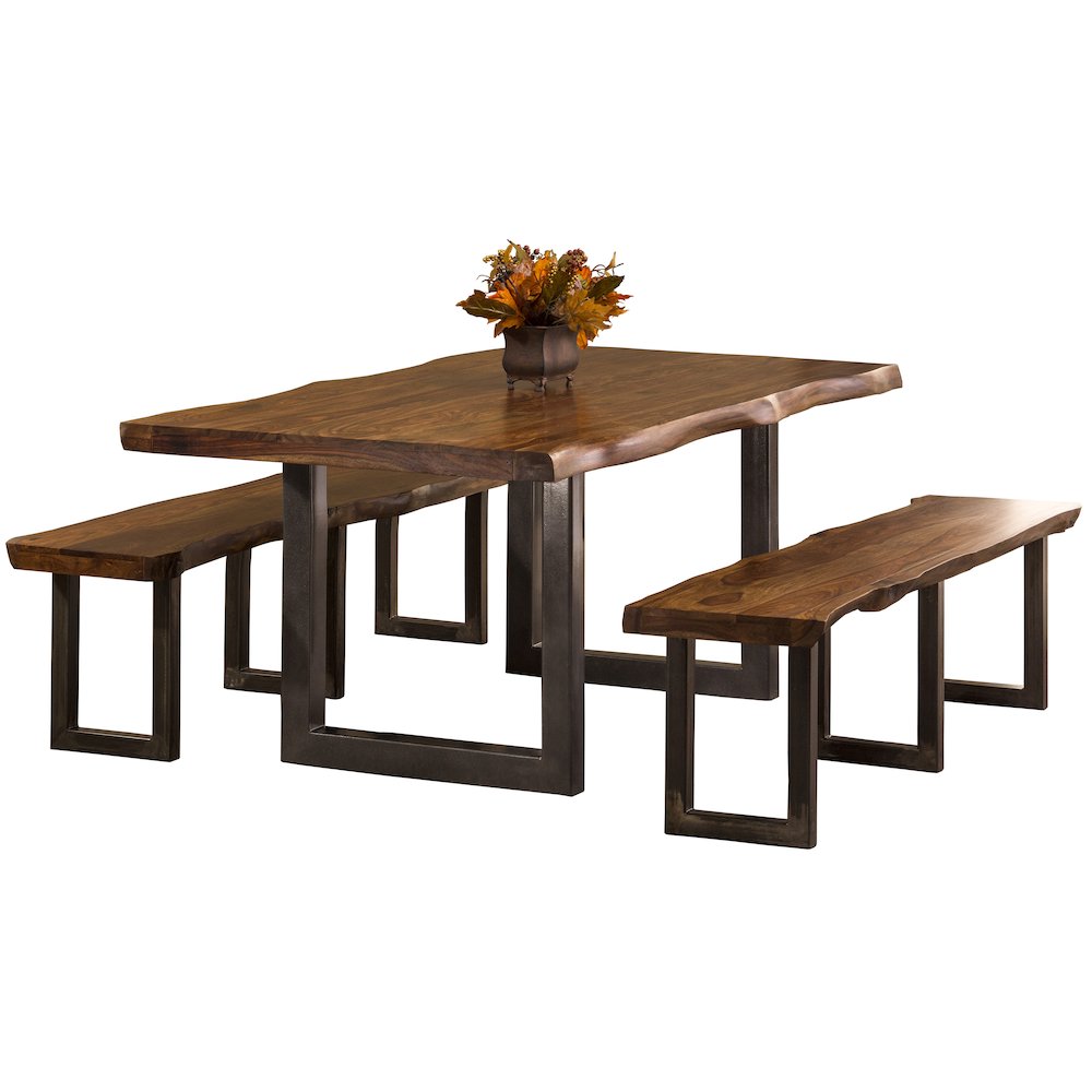 Emerson Rectangle Dining Table - Natural Sheesham. Picture 4