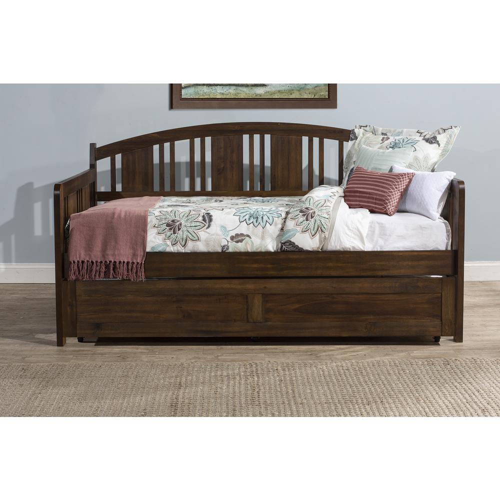 Dana Wood Twin Daybed with Trundle, Brushed Acacia. Picture 4