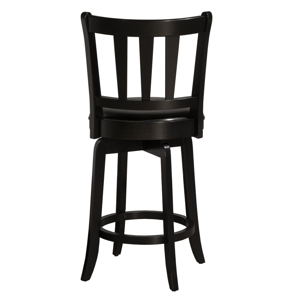 Presque Isle Wood Counter Height Swivel Stool, Black. Picture 3