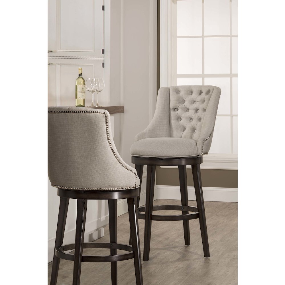 Halbrooke Swivel Counter Height Stool. Picture 2