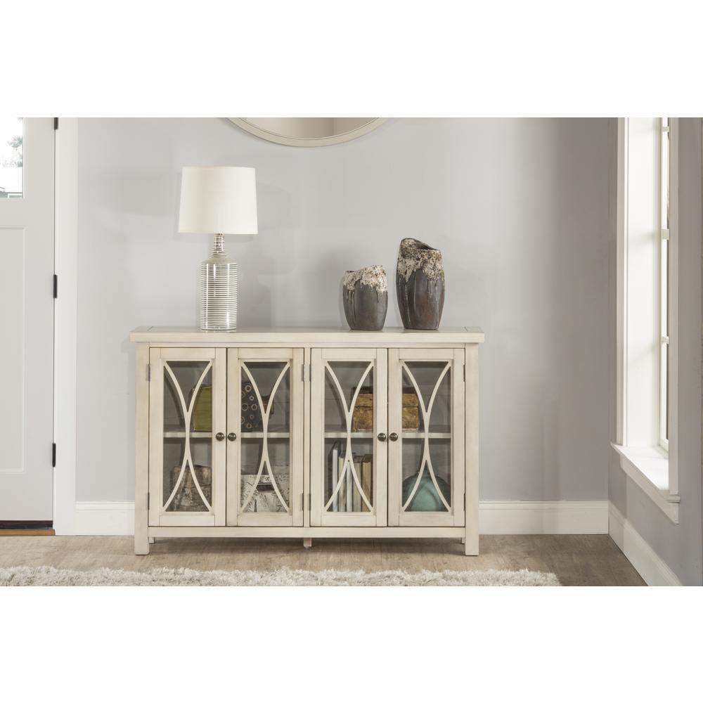 Bayside Four (4) Door Cabinet - Antique White. Picture 2