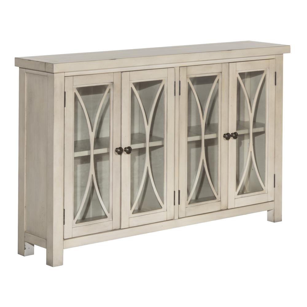 Bayside Four (4) Door Cabinet - Antique White. Picture 3