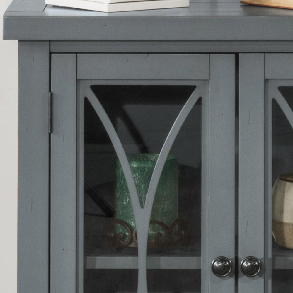 Bayside Two (2) Door Cabinet - Robin Egg Blue. Picture 4