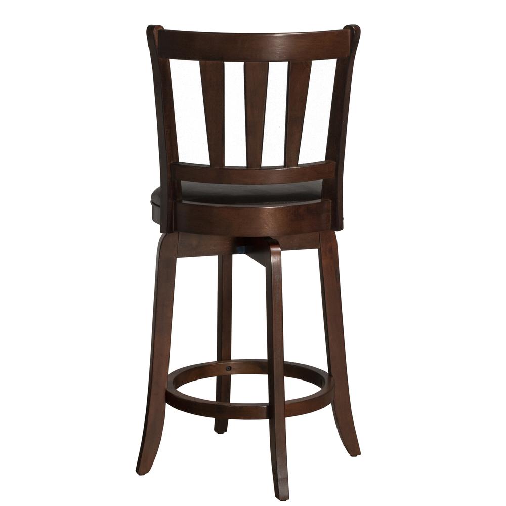 Presque Isle Wood Counter Height Swivel Stool, Cherry. Picture 3