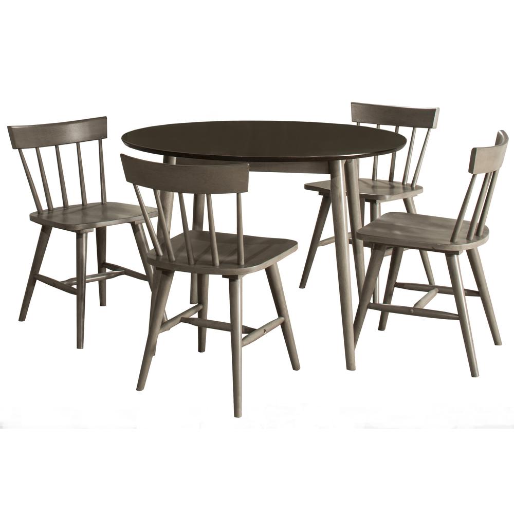 Mayson Wood 5-Piece Dining, Gray. Picture 1