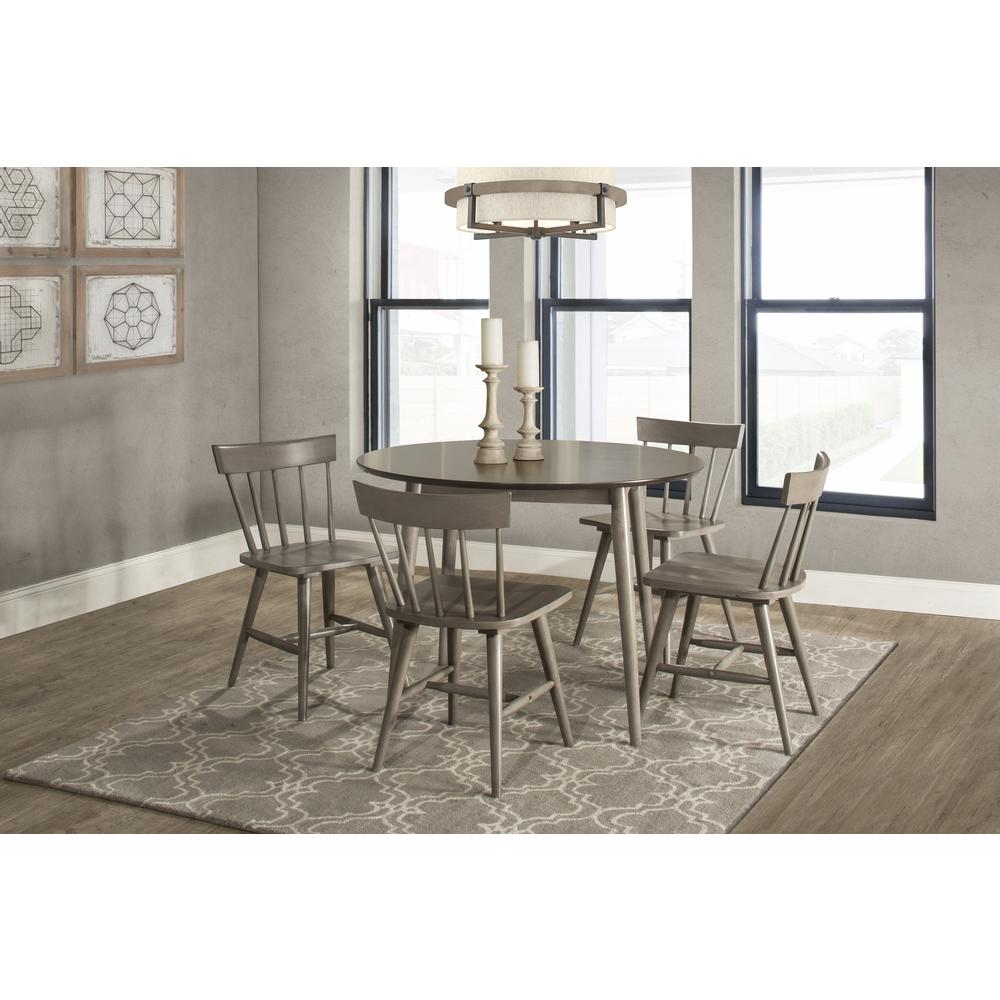 Mayson Wood 5-Piece Dining, Gray. Picture 2