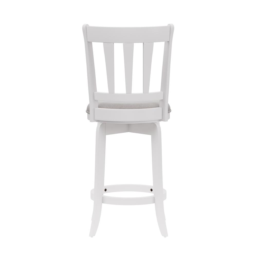 Presque Isle Wood Counter Height Swivel Stool, White. Picture 4