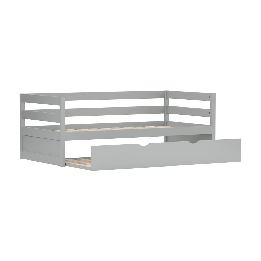 Hillsdale Kids and Teen Caspian Daybed with Trundle, Gray. Picture 6