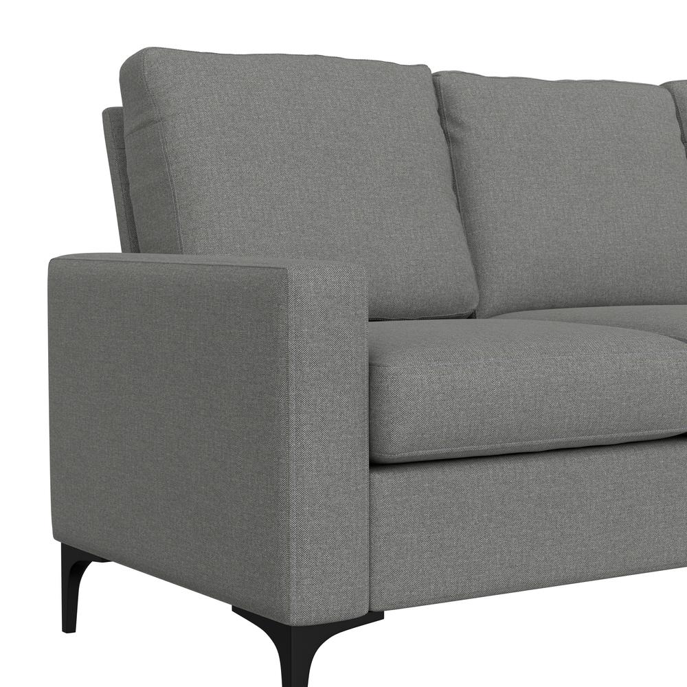 Matthew Upholstered Sofa, Smoke. Picture 7