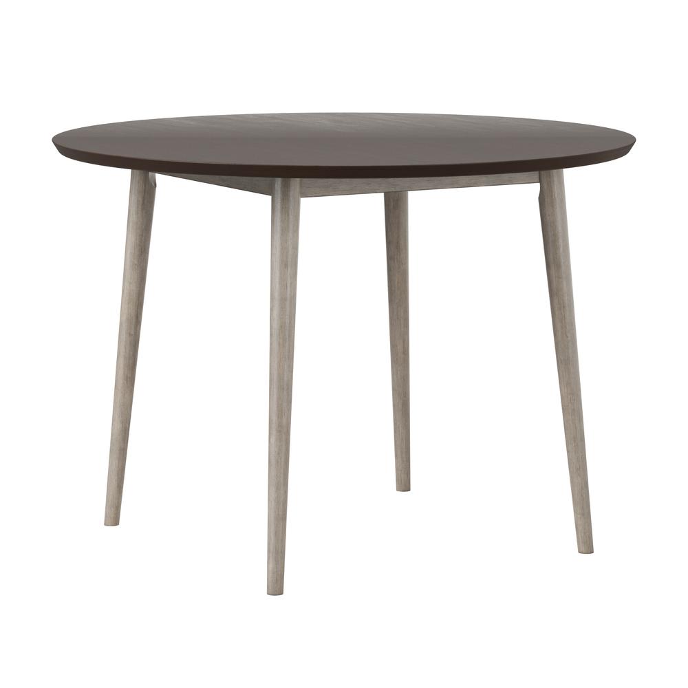 Mayson Wood Dining Table, Gray. Picture 1