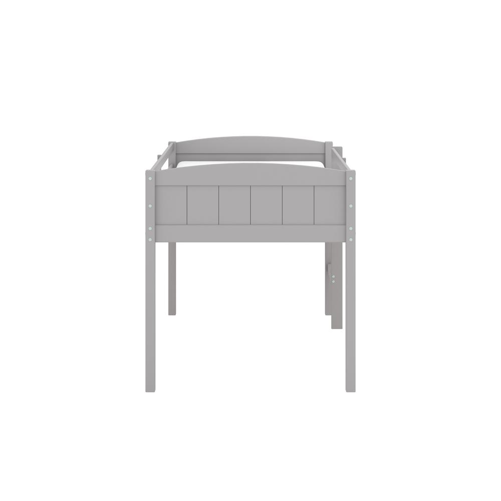 Living Essentials by Hillsdale Alexis Wood Arch Twin Loft Bed, Gray. Picture 3