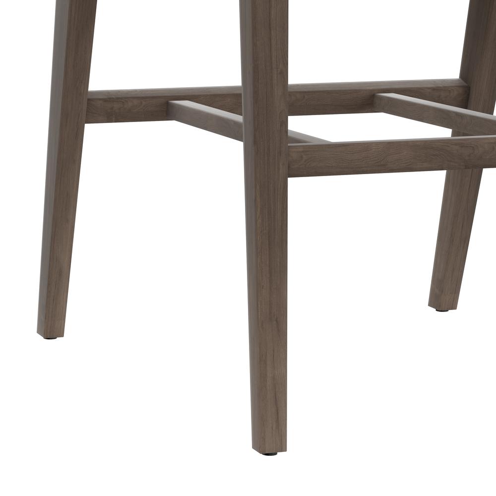 Snyder Wood Bar Height Stool, Aged Gray. Picture 8