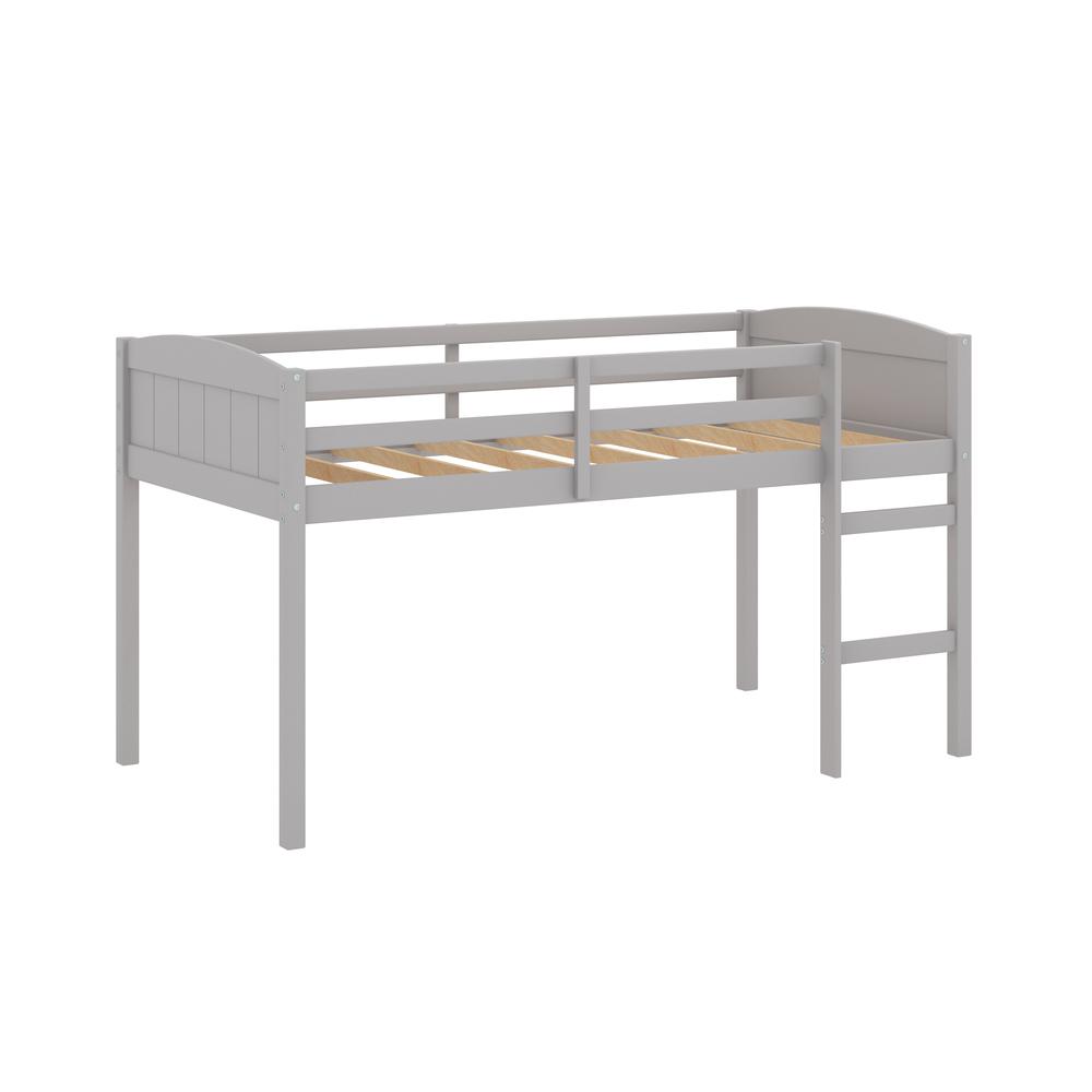 Living Essentials by Hillsdale Alexis Wood Arch Twin Loft Bed, Gray. Picture 6